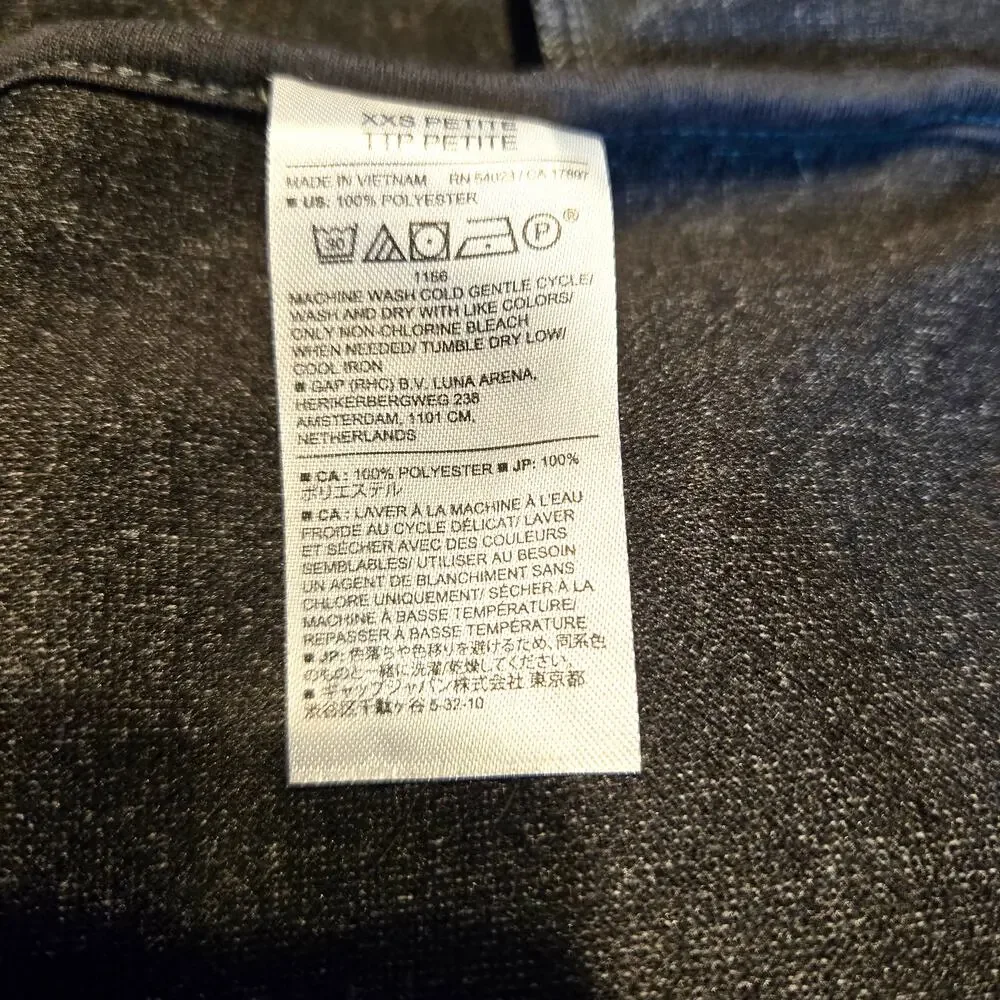 Banana Republic XXS Gray Women's Blazer Jacket Suit Coat Petite Size PXXS P0 P2 - Picture 4 of 6